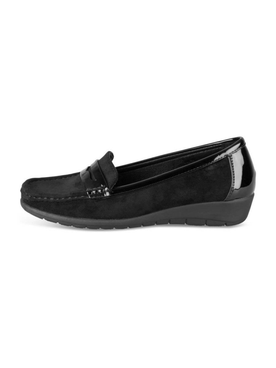 Mocassins compensés suédine w vernis k7lin