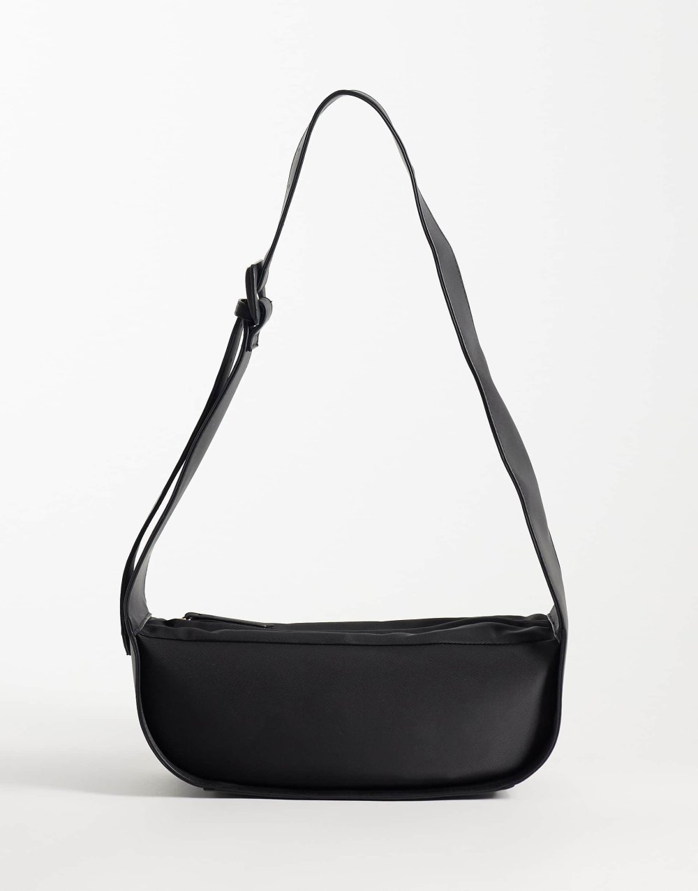 Black zip crossbody bag