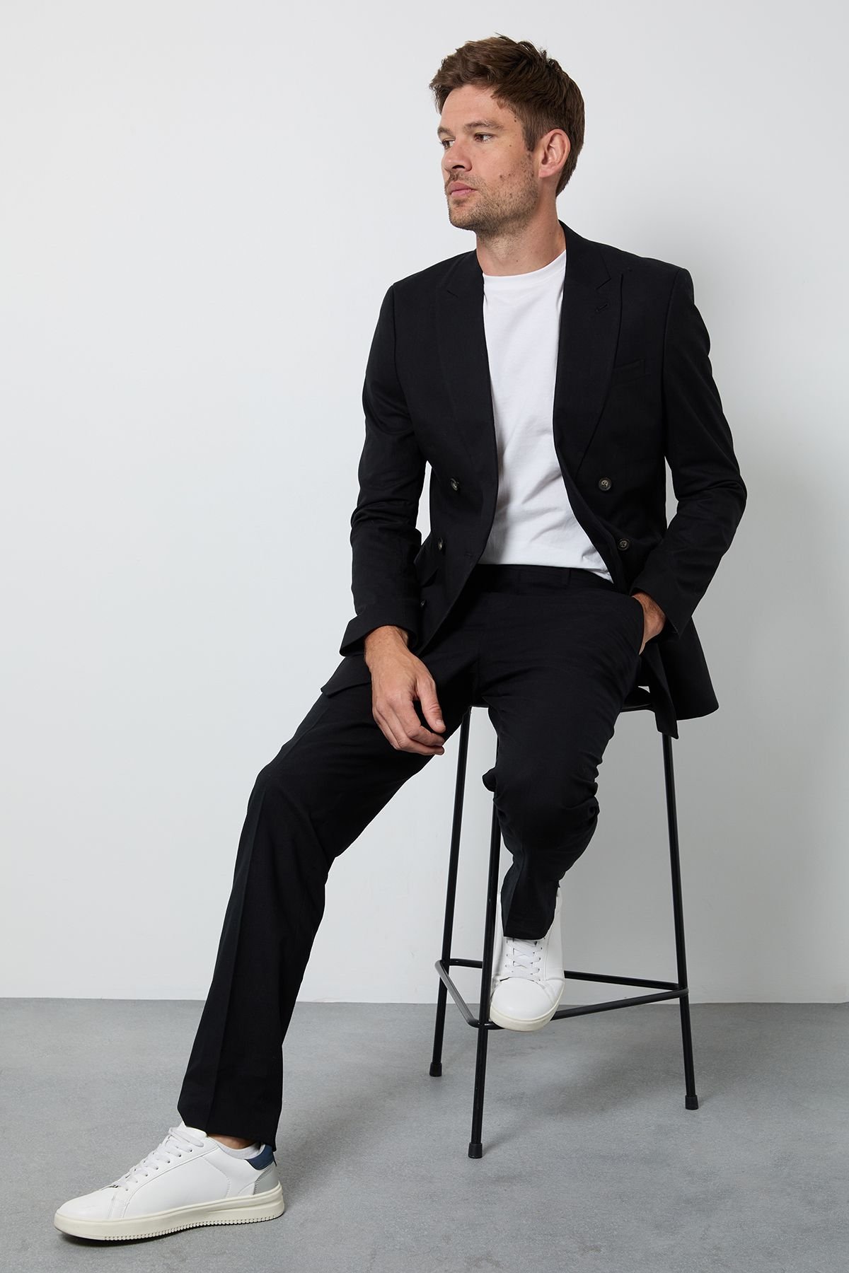 Veste costume croisée mn kttan - Khel