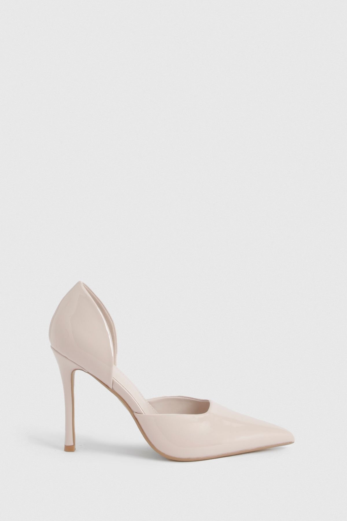 Wide Fit Two-Part Cut-Out Court Shoes