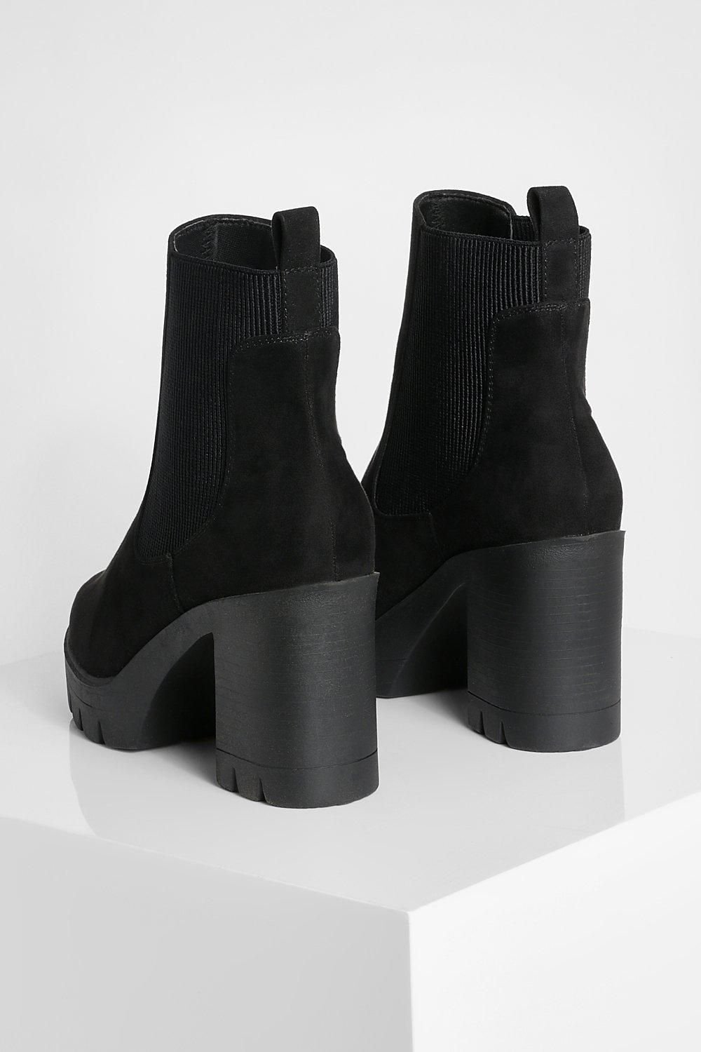 Bottines Chelsea b talon ghlid - Pied large