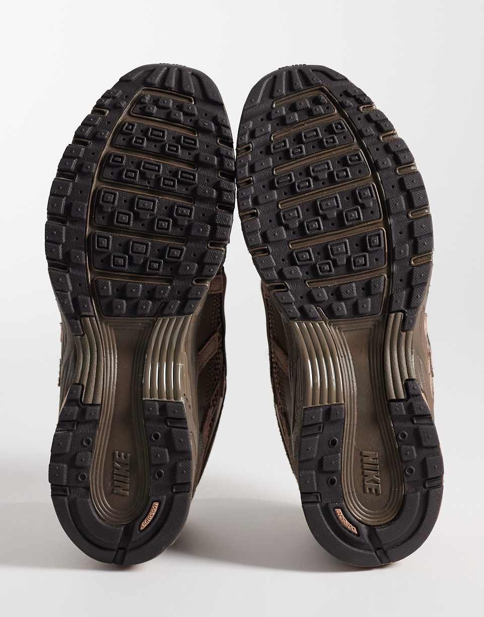 P-6000 suede trainers in brown