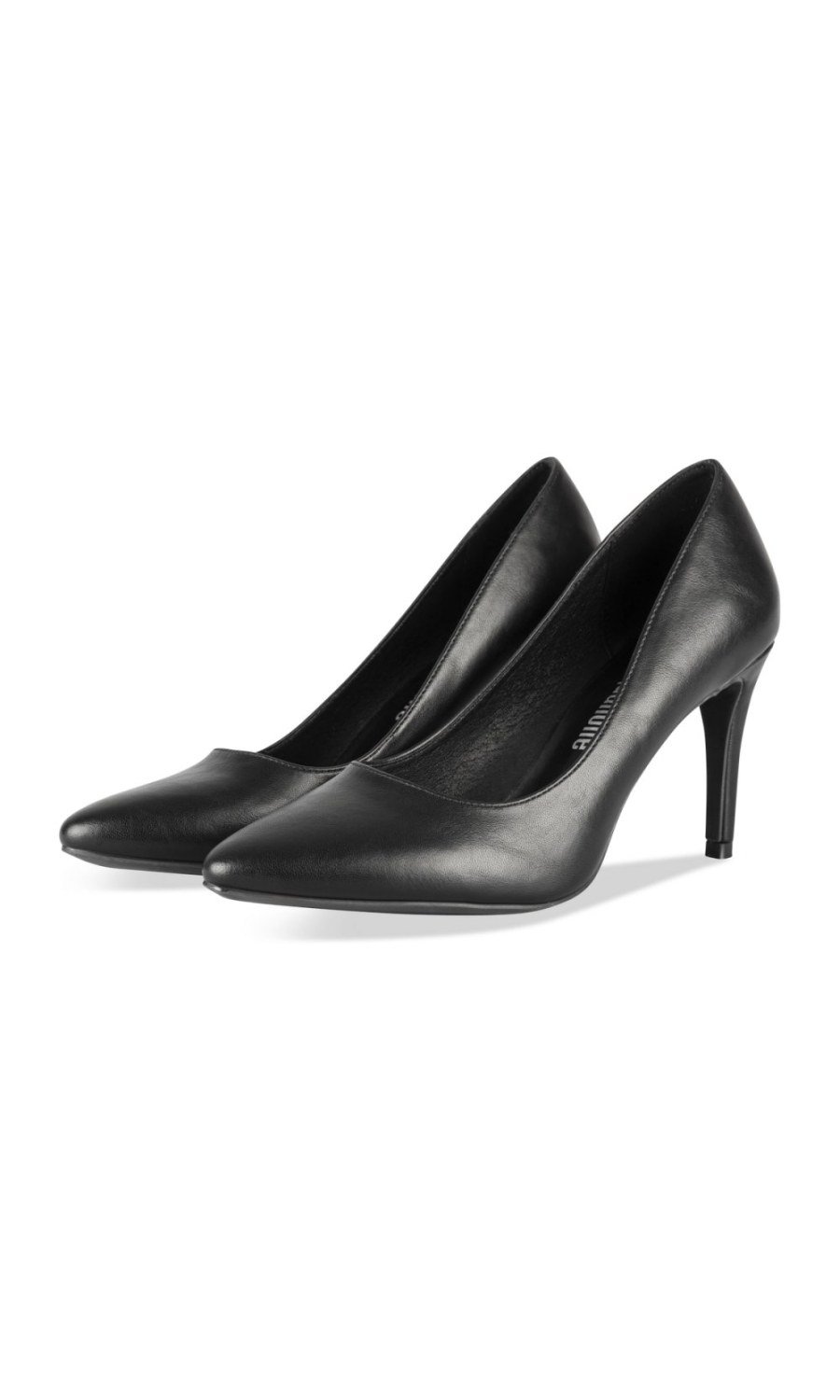 Black pointed stiletto 8 cm pumps