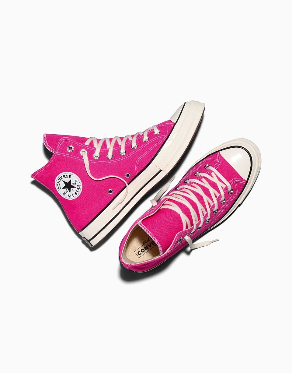 Chuck 70 canvas trainers - Rough raspberry/egret/black
