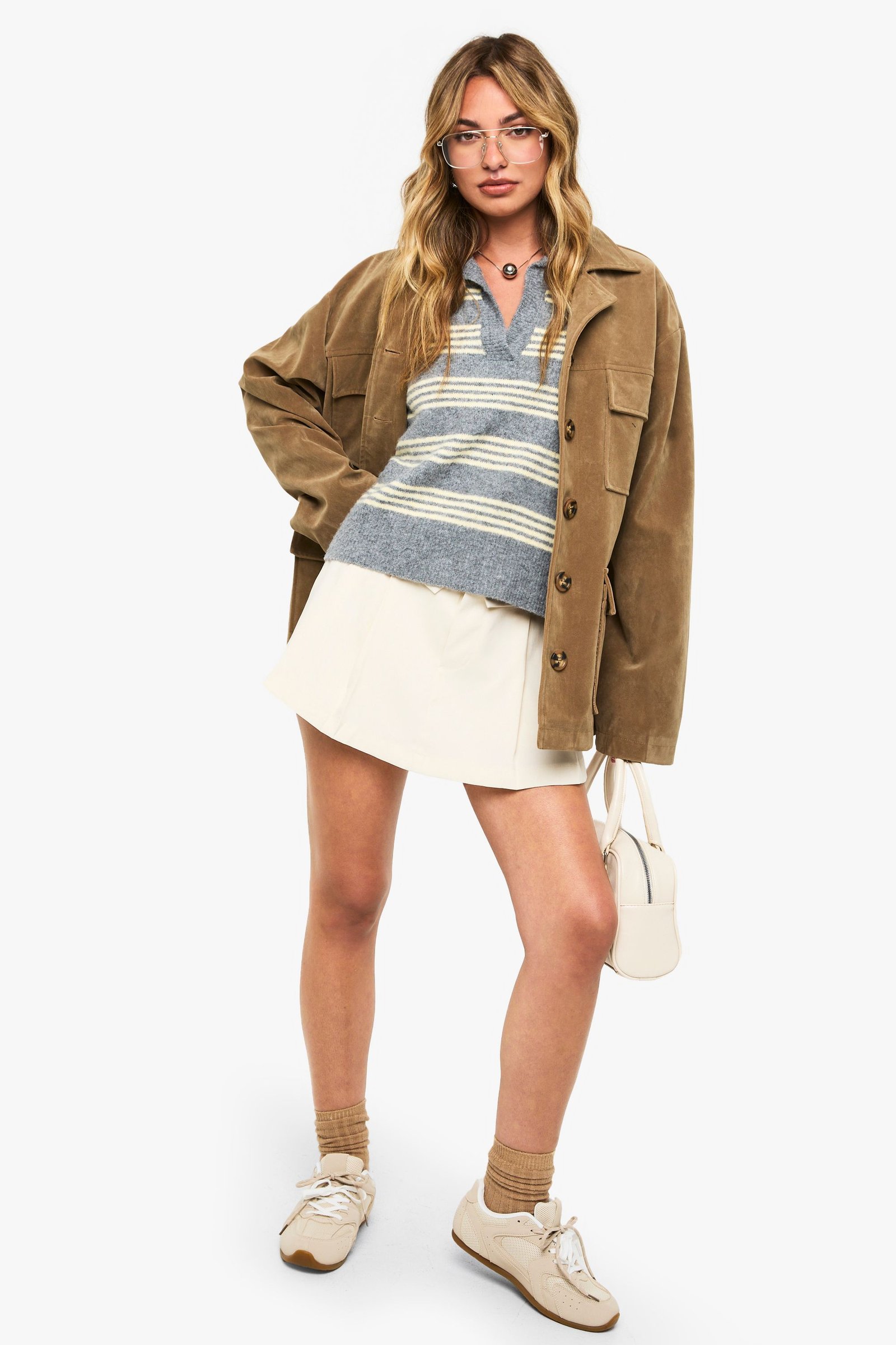 Gilet bla kmam tricot mkhettet