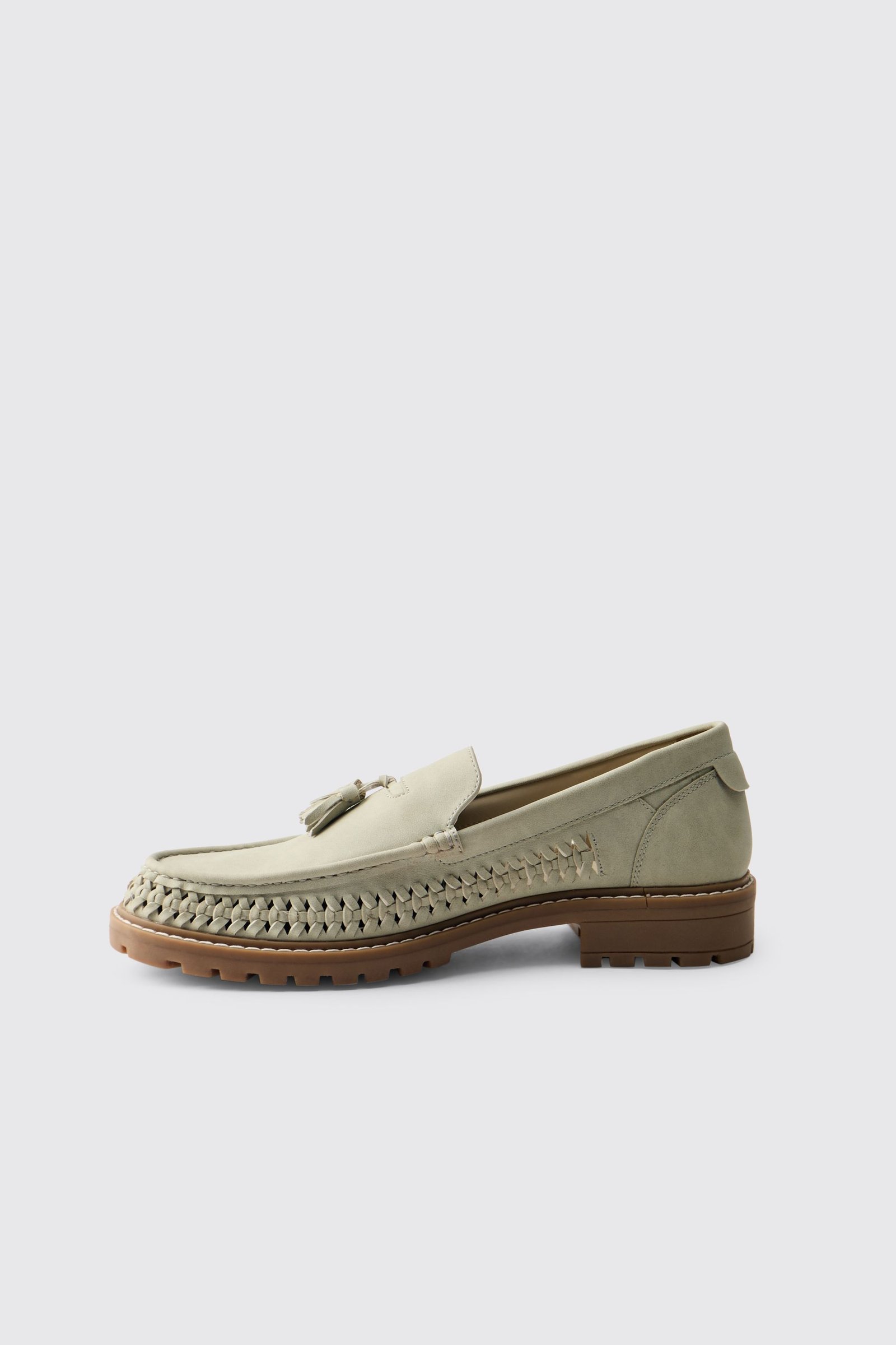 Mocassins f suédine m9dda b semelle crantée