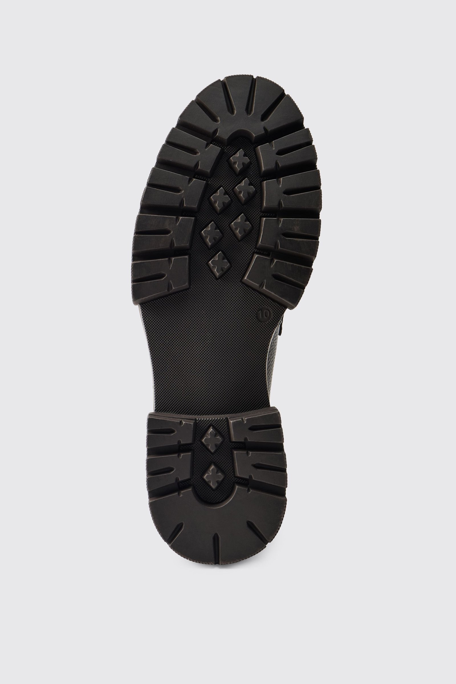 Mocassin En SYNTHÉTIQUE Texturé À Semelle Épaisse