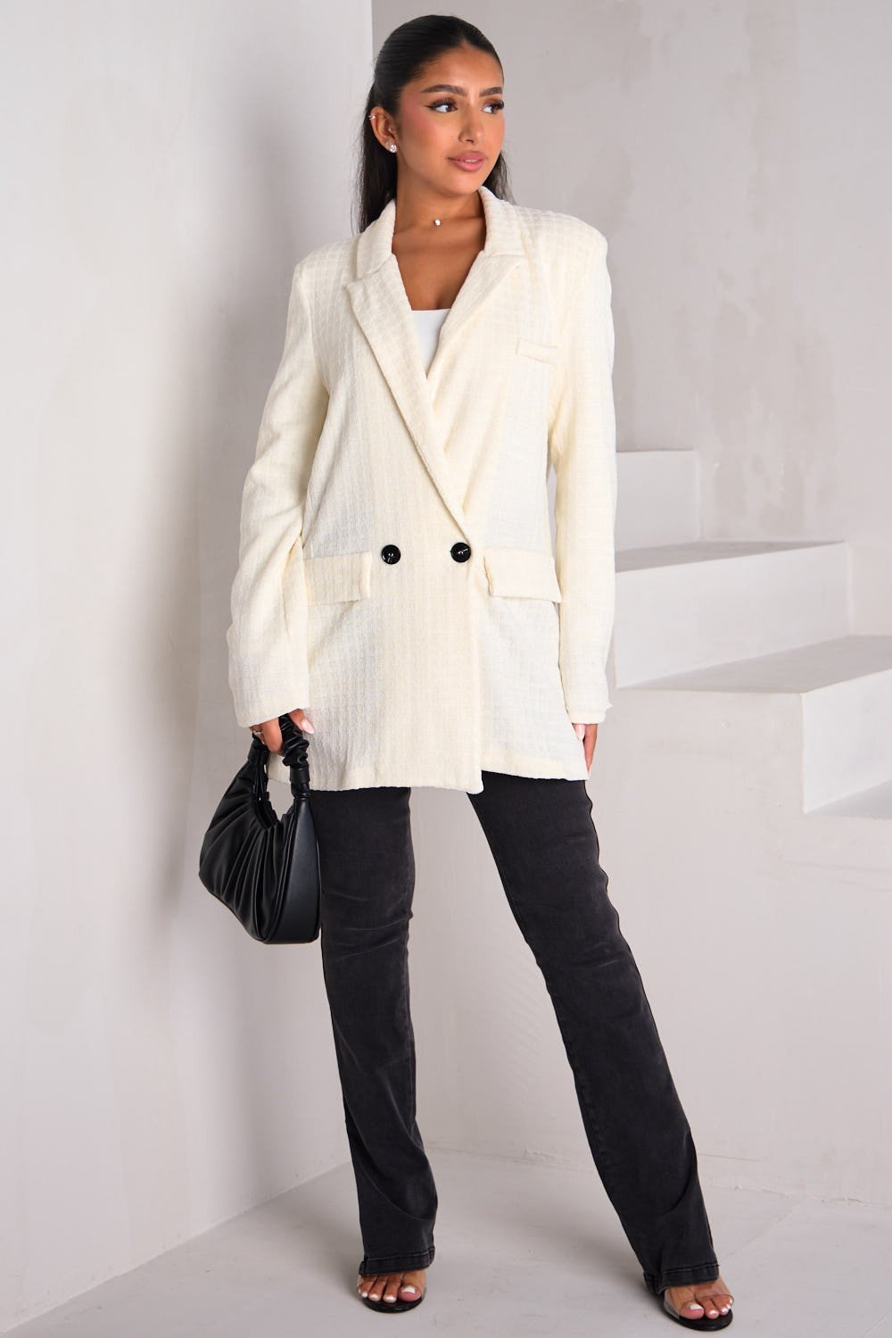 Veste blazer b détails paillettes bida