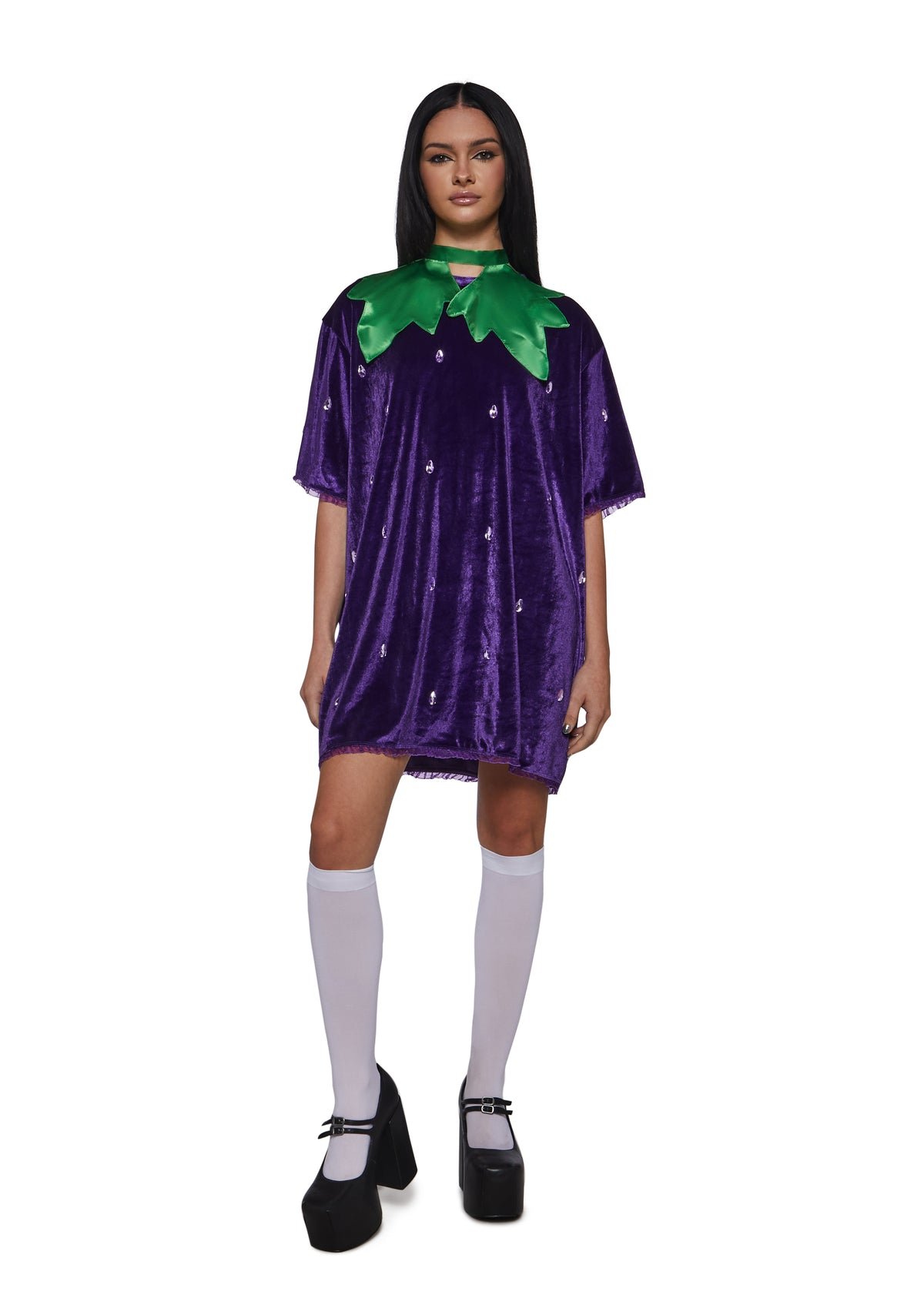Déguisement de raisin violet