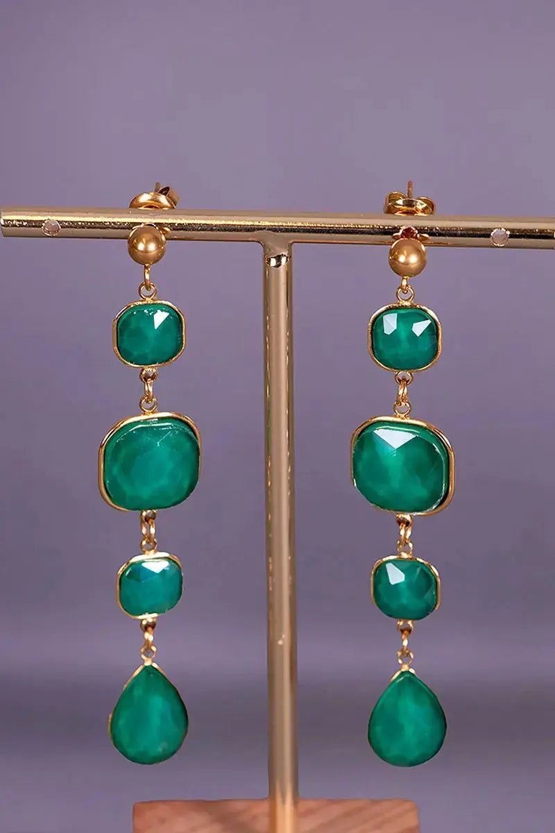 Boucles d'oreilles twal b 7jer khdrin