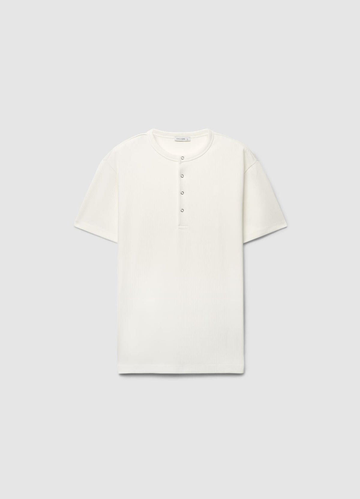 Ribbed henley T-shirt