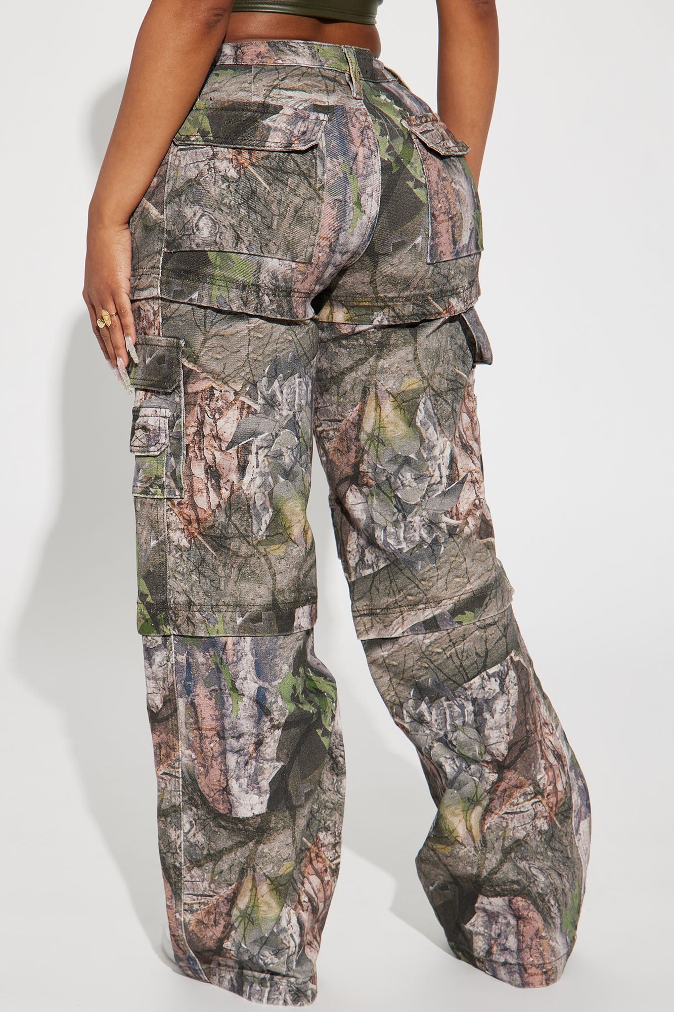 Jean cargo stretch camouflage
