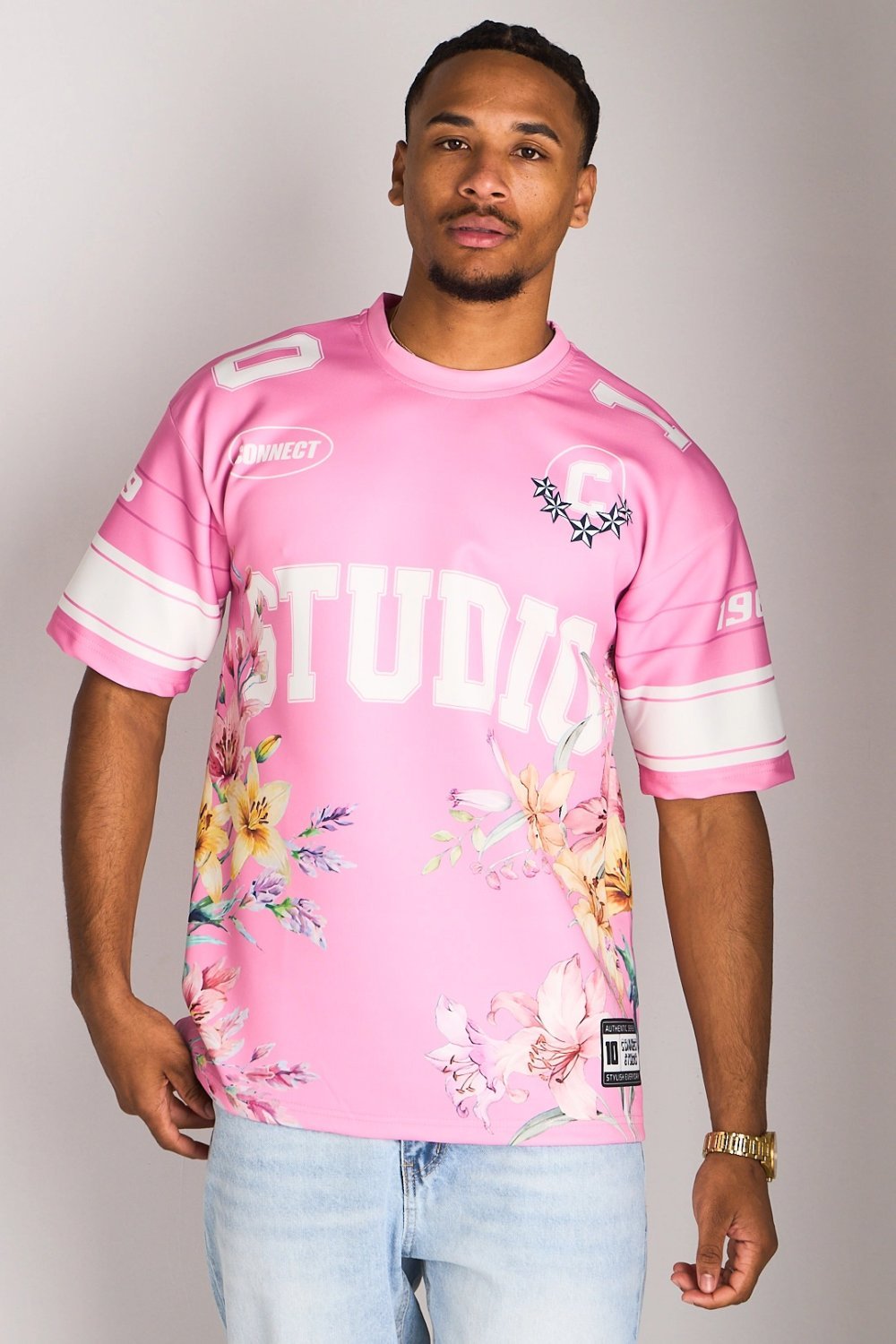 T-shirt rose b lwerd w ktabat