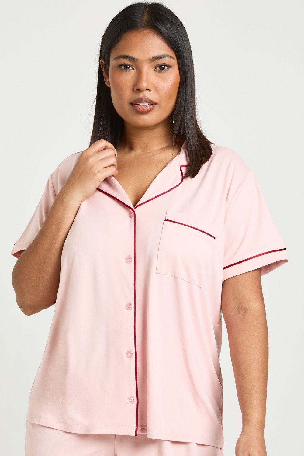 Pyjama haut w short f jersey - Grande taille