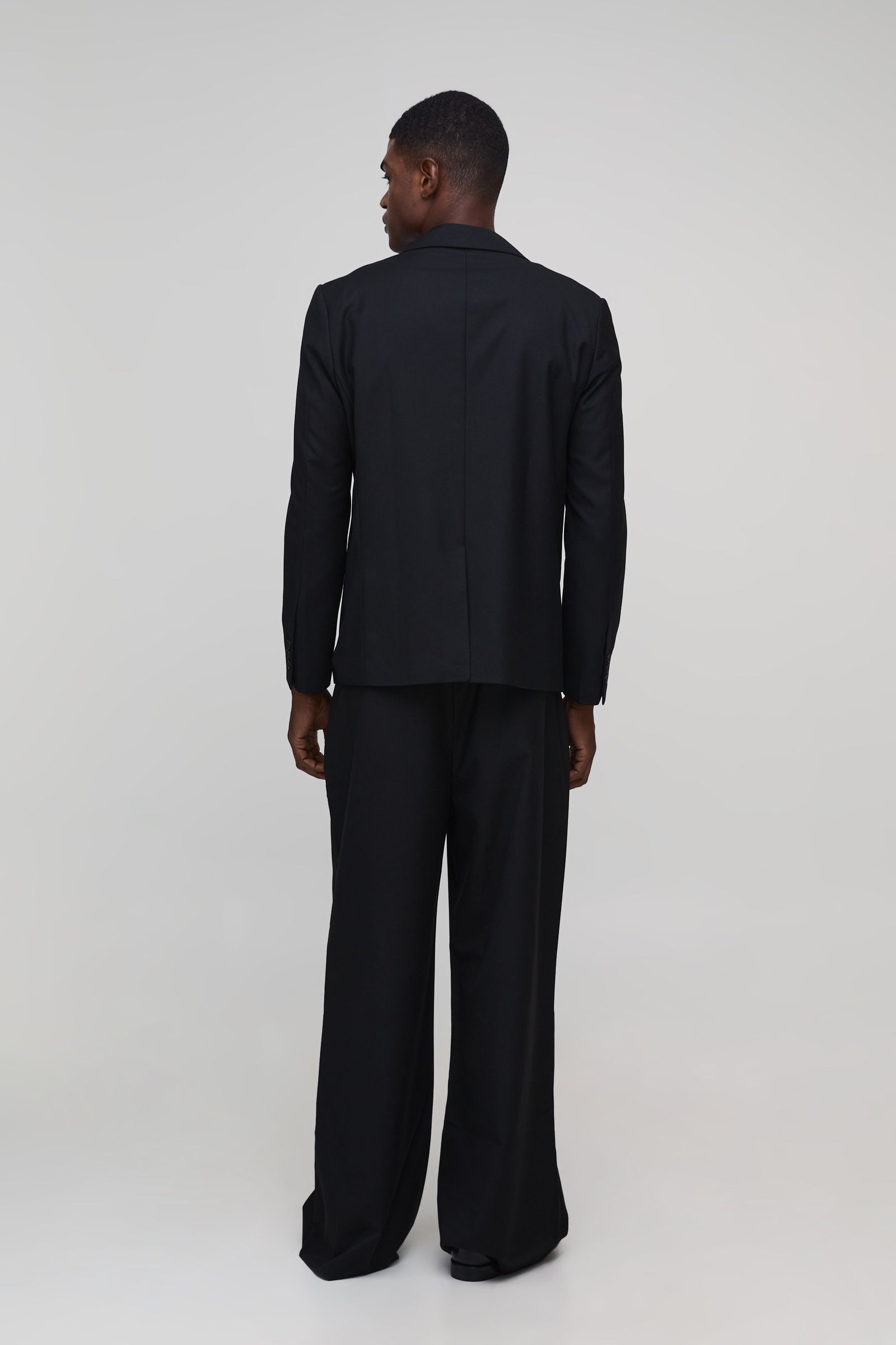 Veste smoking décontractée b double col