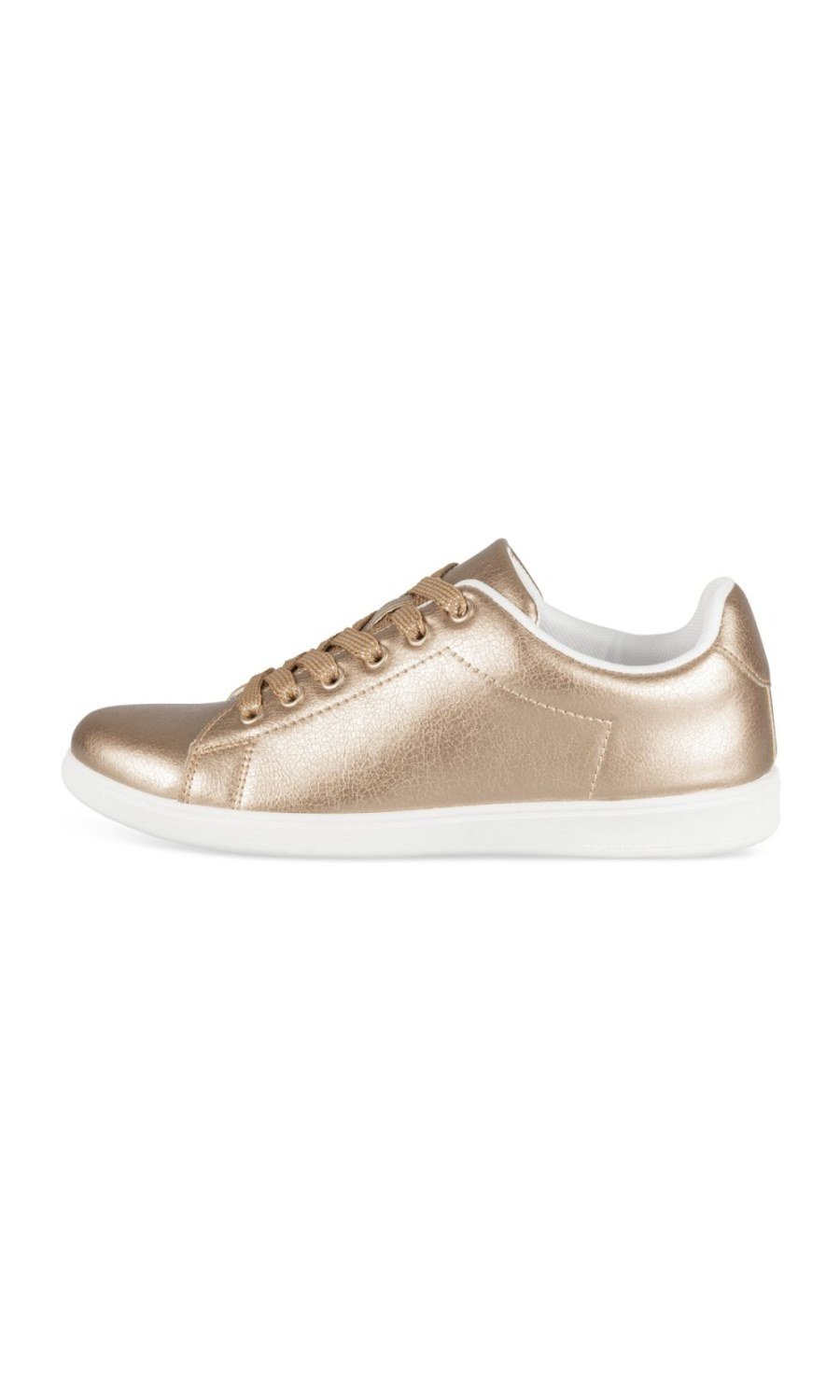 Bronze metallic sneakers