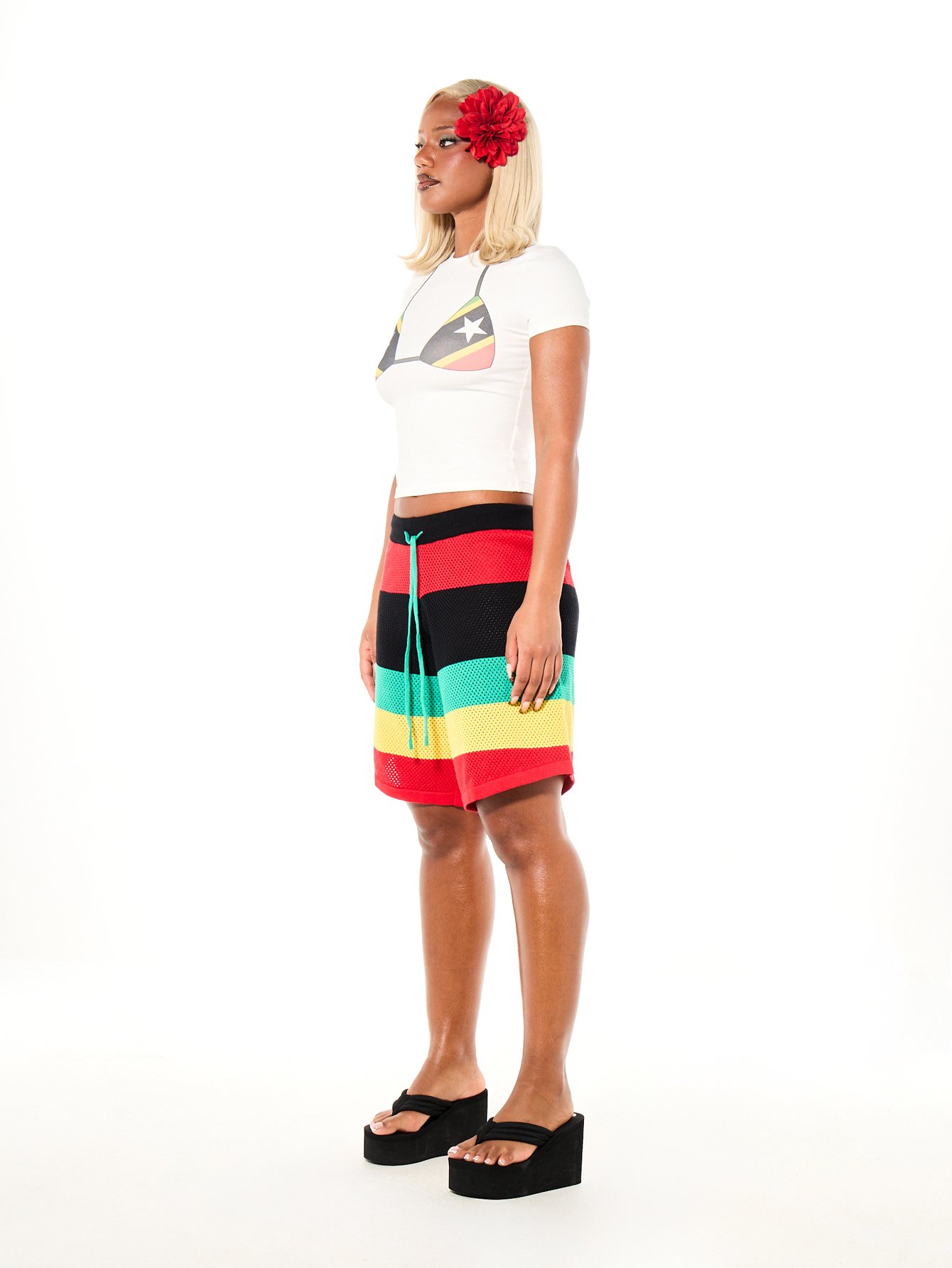 Short oversize taille basse crochet mkhettet