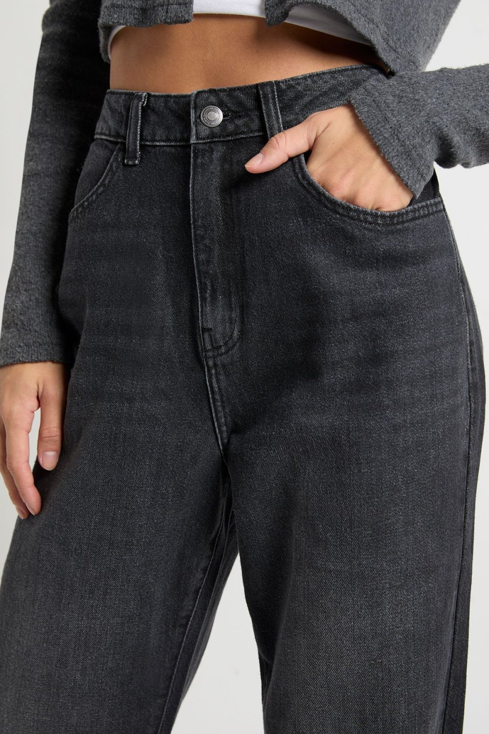 Jean mom taille haute k7el delavé - Tall