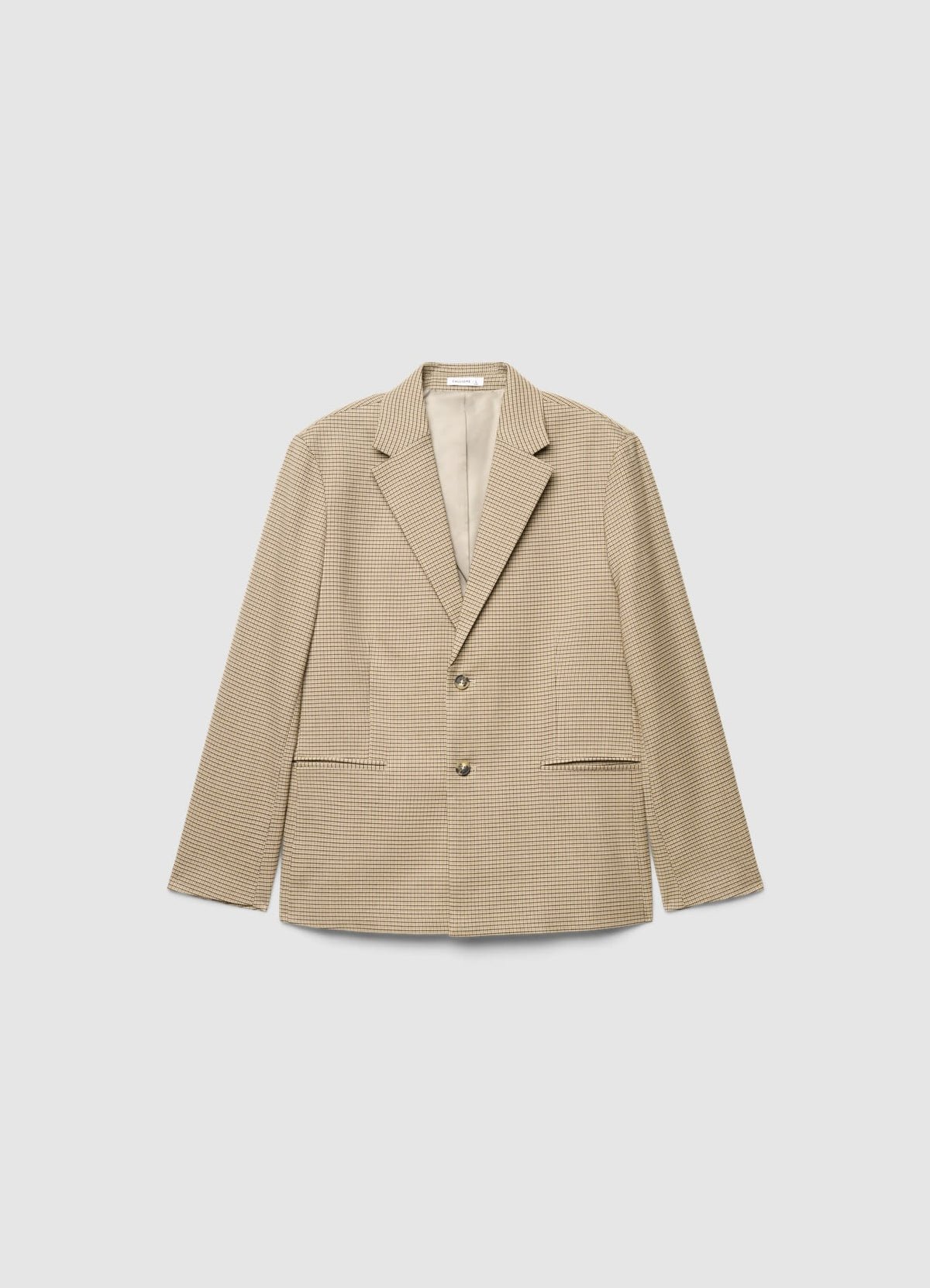 Lined boxy checked jacket