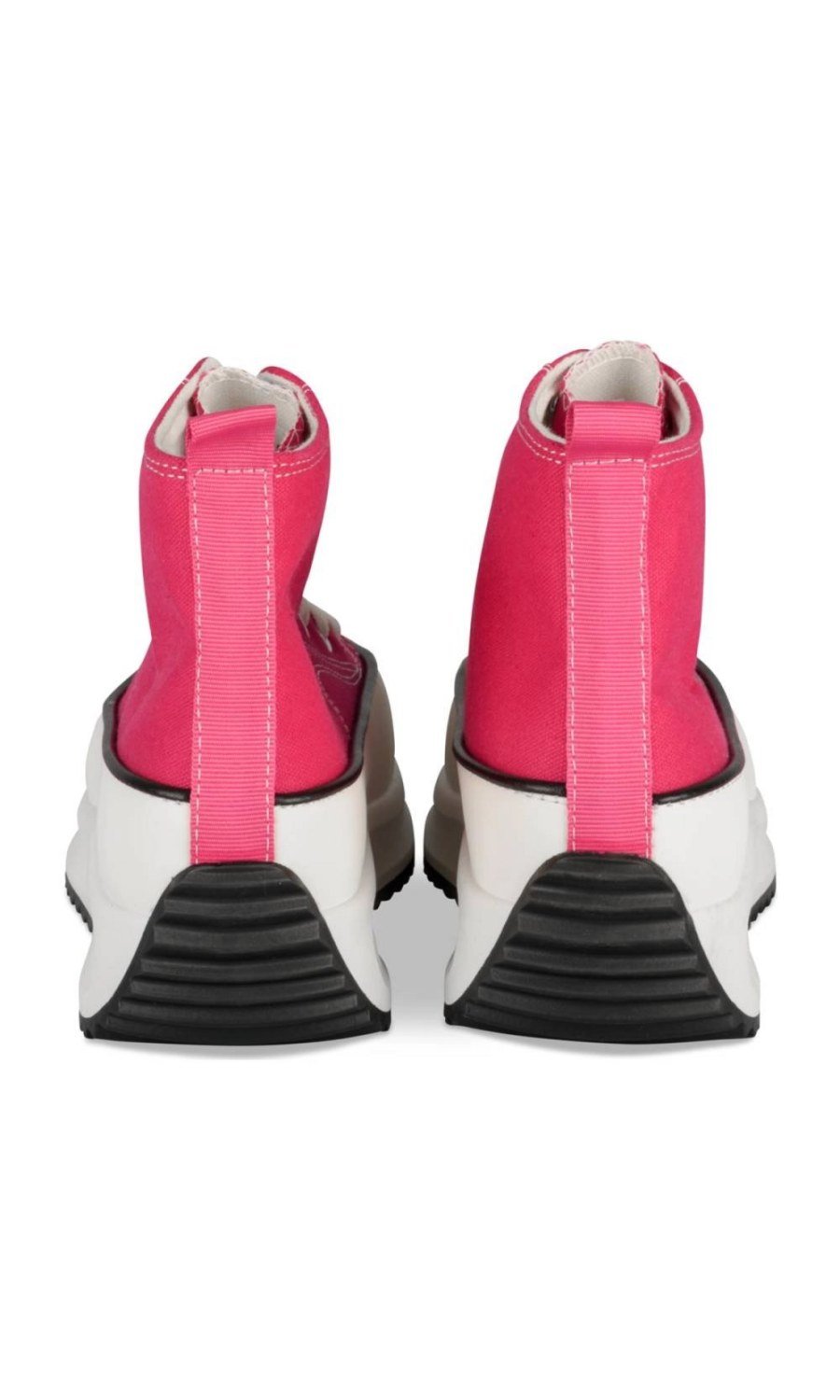 Baskets montantes plateforme fuchsia