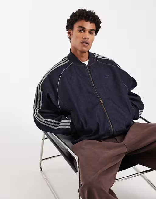 SST adicolor - Veste de survêtement en jean - Indigo