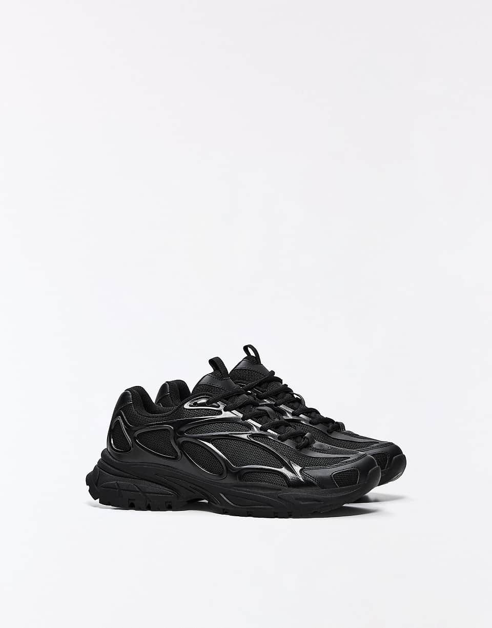 Sneakers chunky combinées noires
