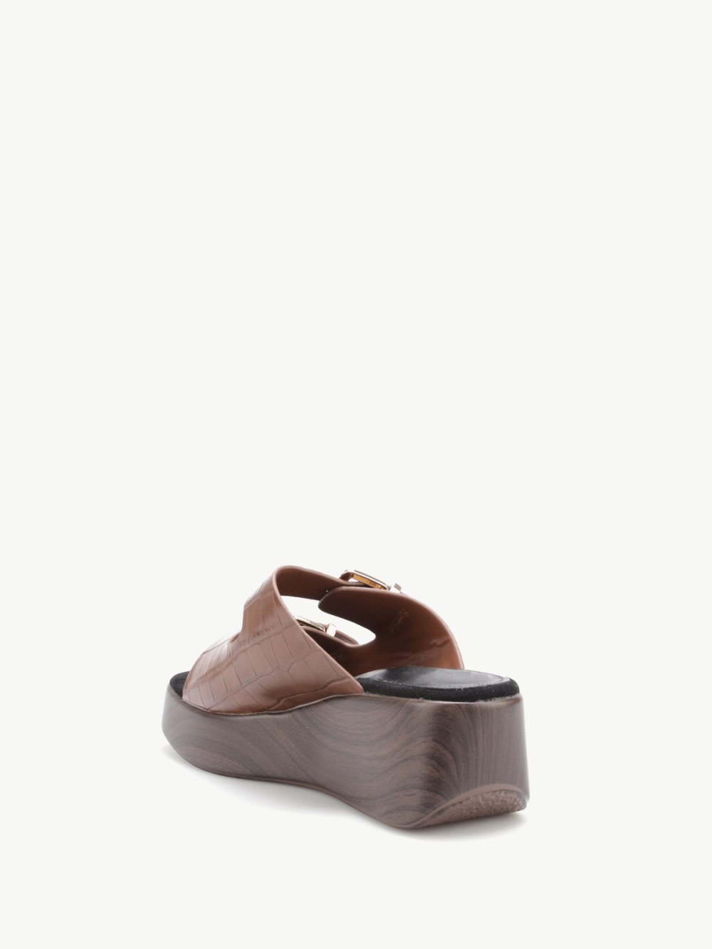 Mules croco b plateforme bhal l3ud camel