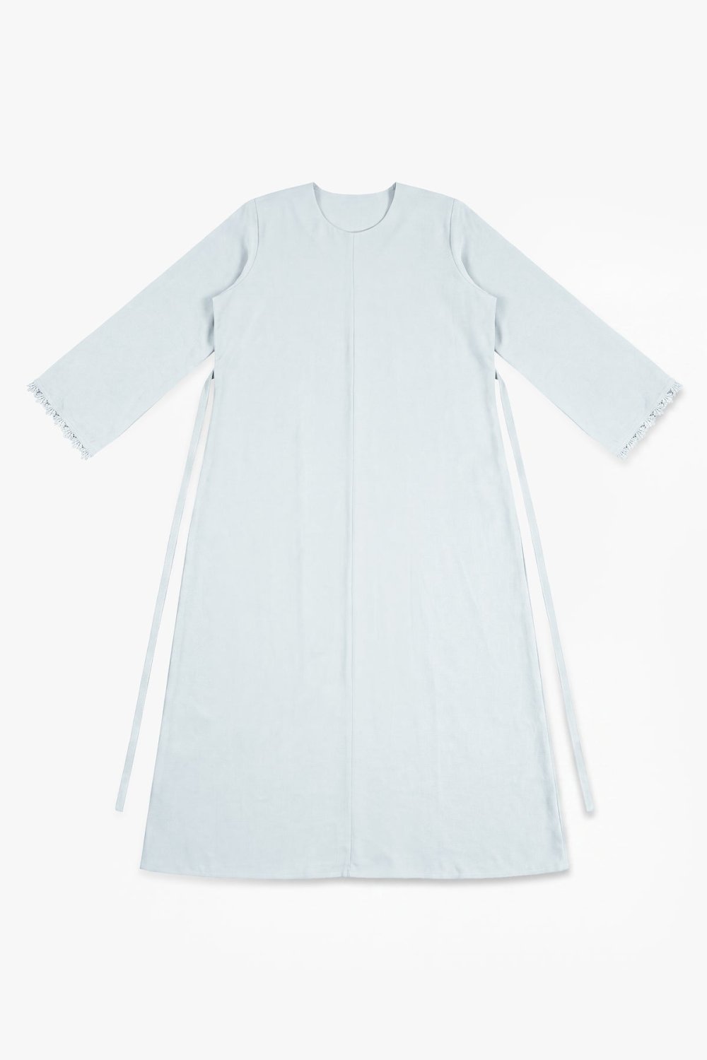 Abaya crêpe b dentelle f lkmam - Zre9 fate7