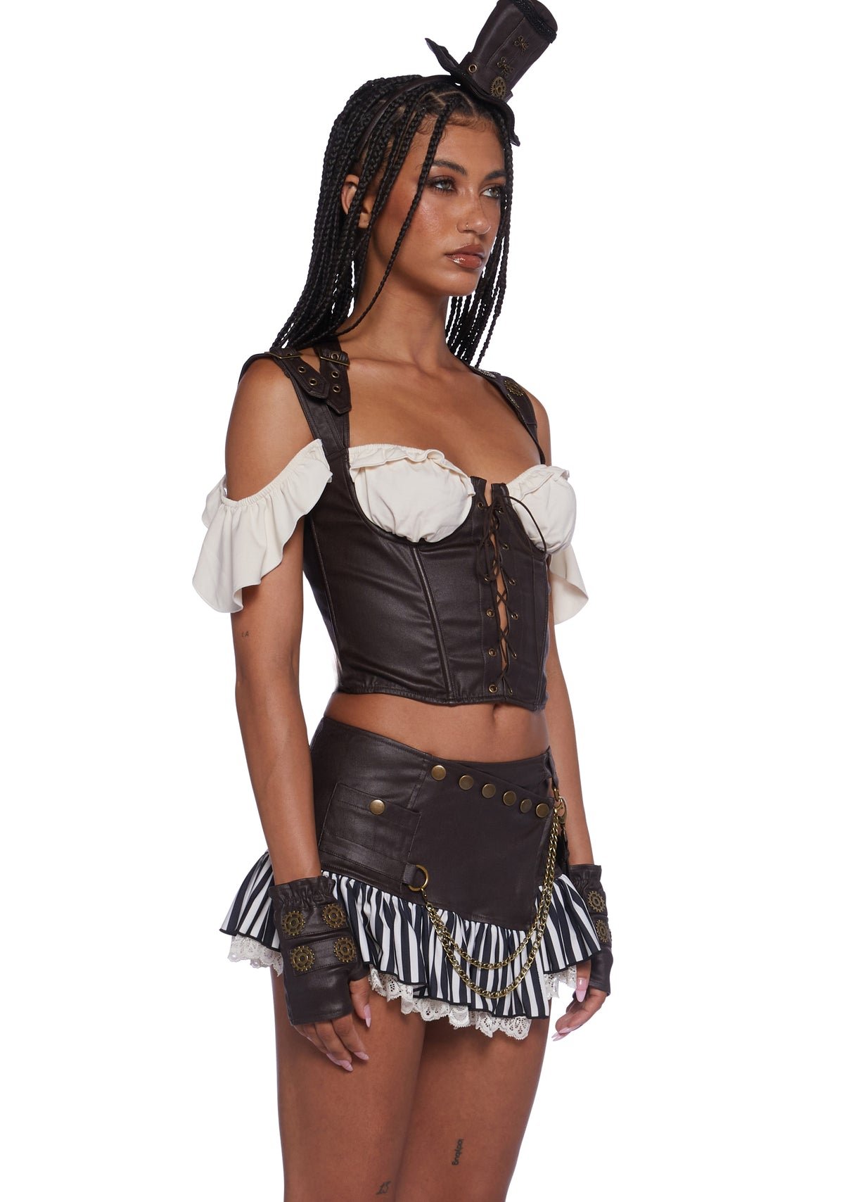 Déguisement steampunk m3a chapeau haut-de-forme