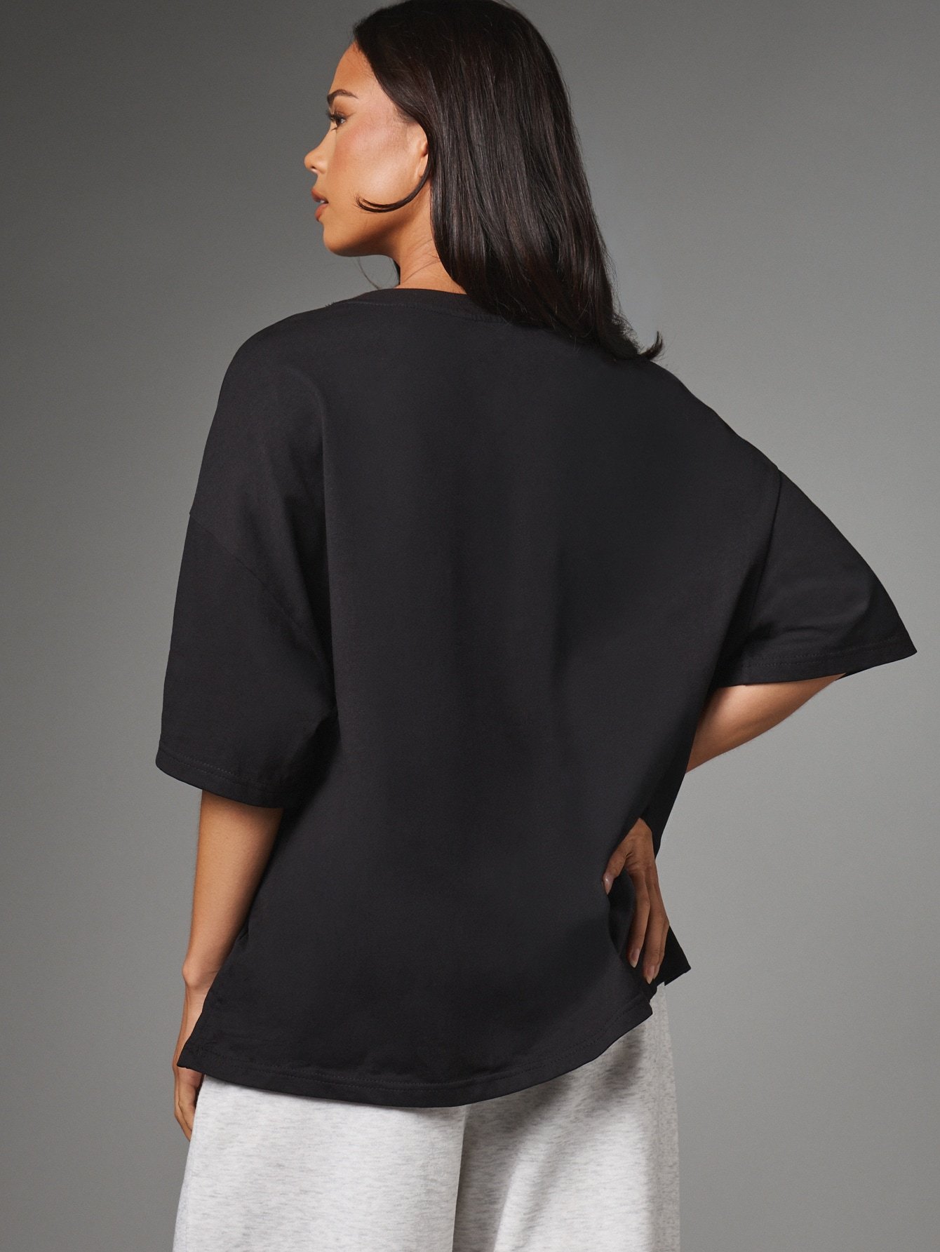 T-shirt oversize logo poitrine
