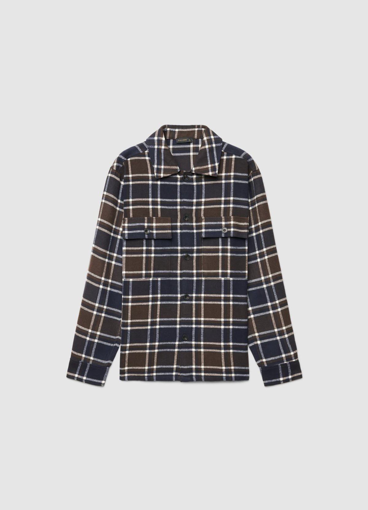 Brown checked overshirt