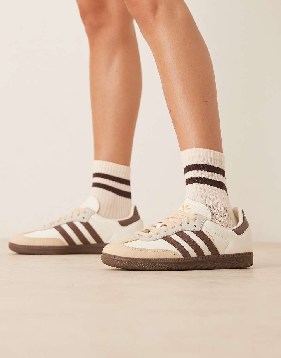 Samba OG trainers in cream and brown