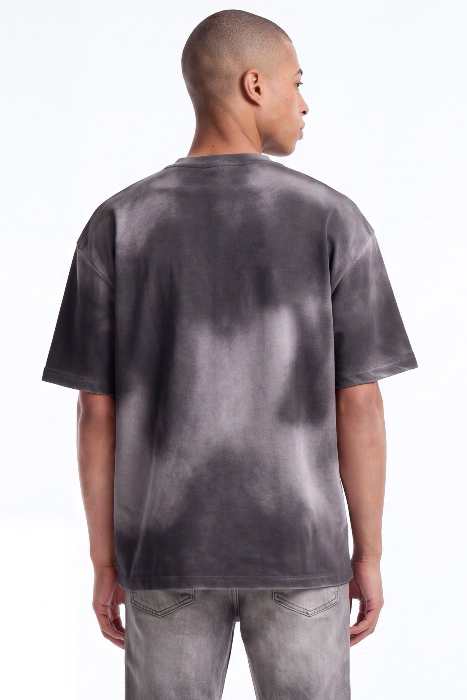 T-shirt oversize molleton délavé