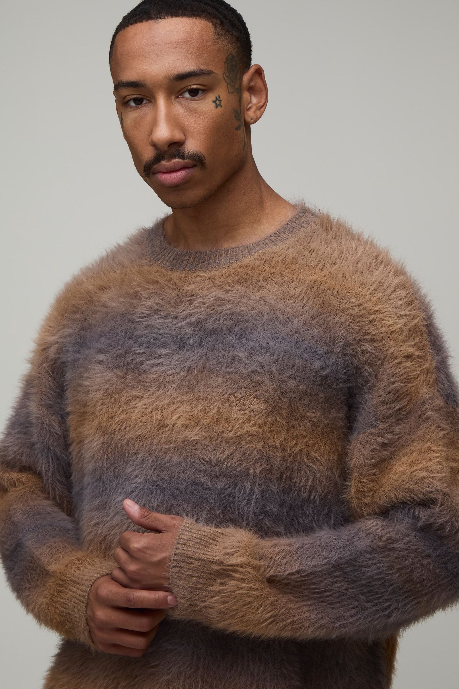 Pull oversize triko ombré
