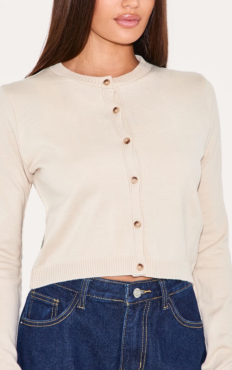 Marl knit button up cardigan