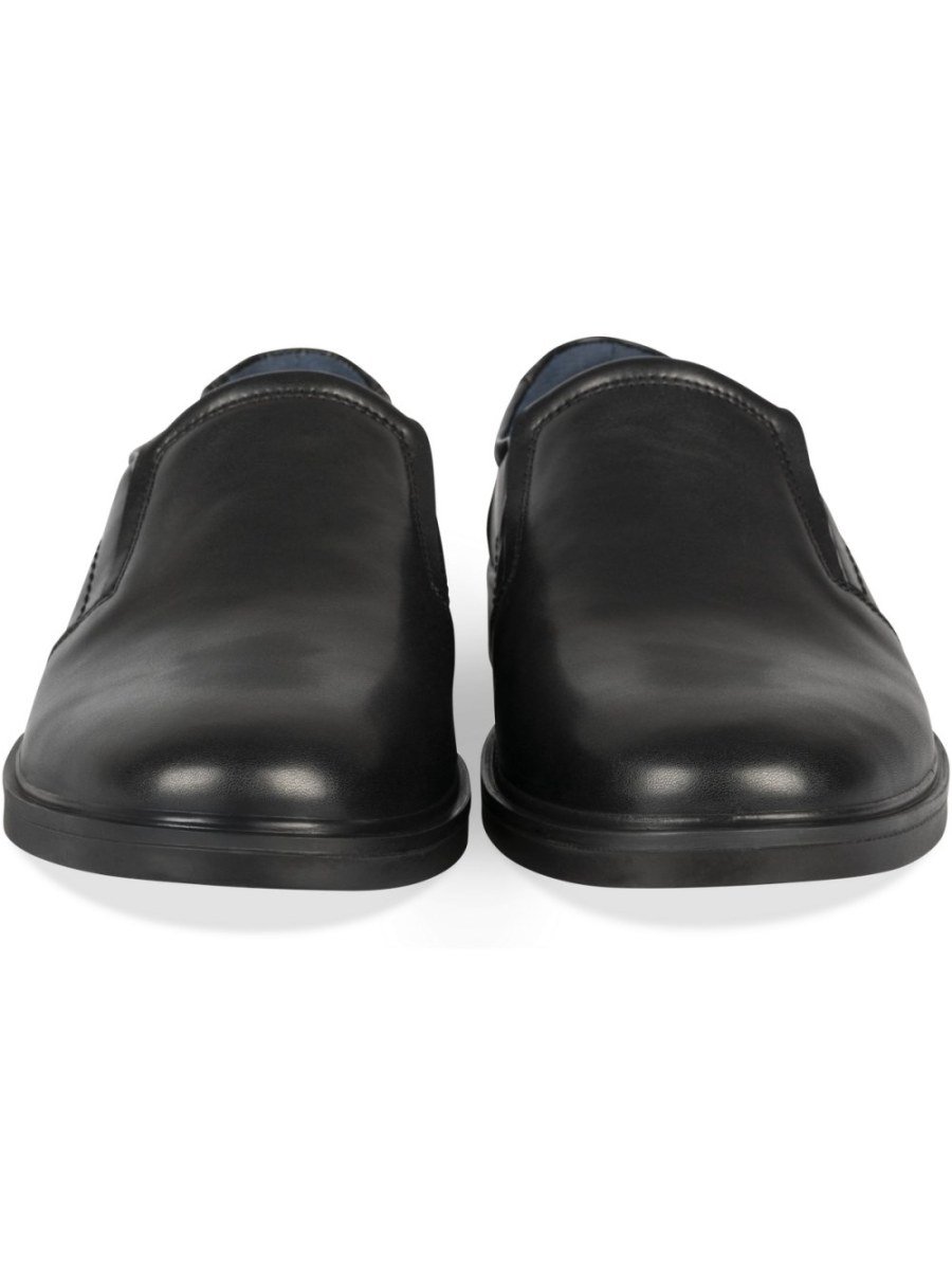 Mocassins de ville élastiqués noirs