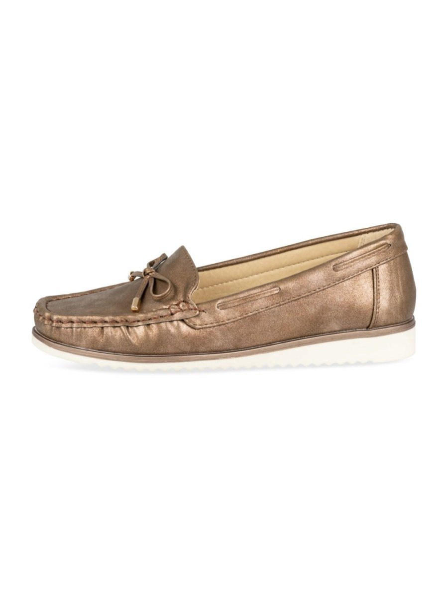 Mocassins métallisé b fyonka bronze