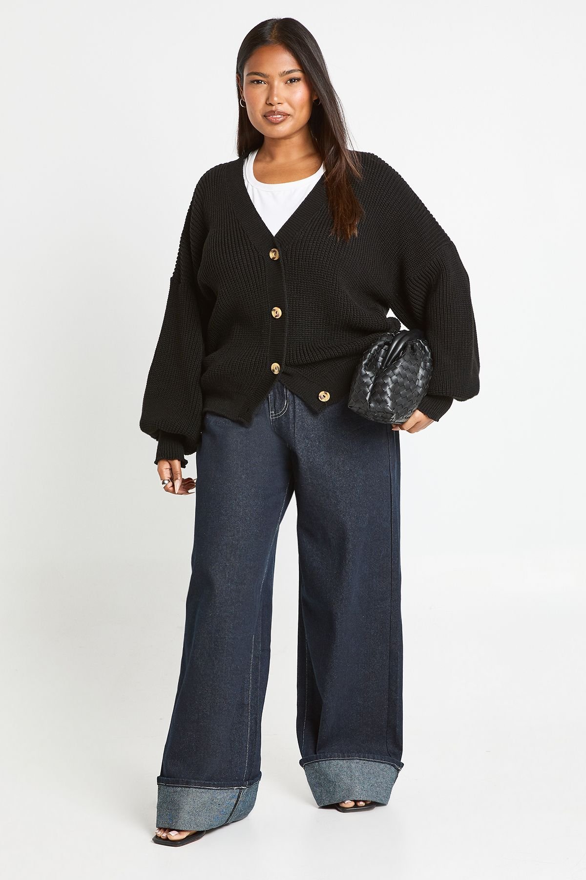 Cardigan tricot b kmam ballon - Grande taille