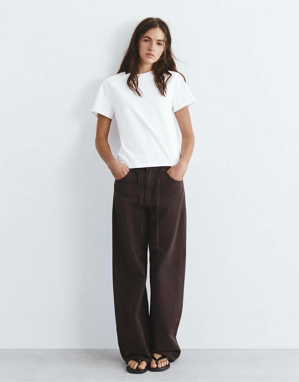 Basic short-sleeve T-shirt - White