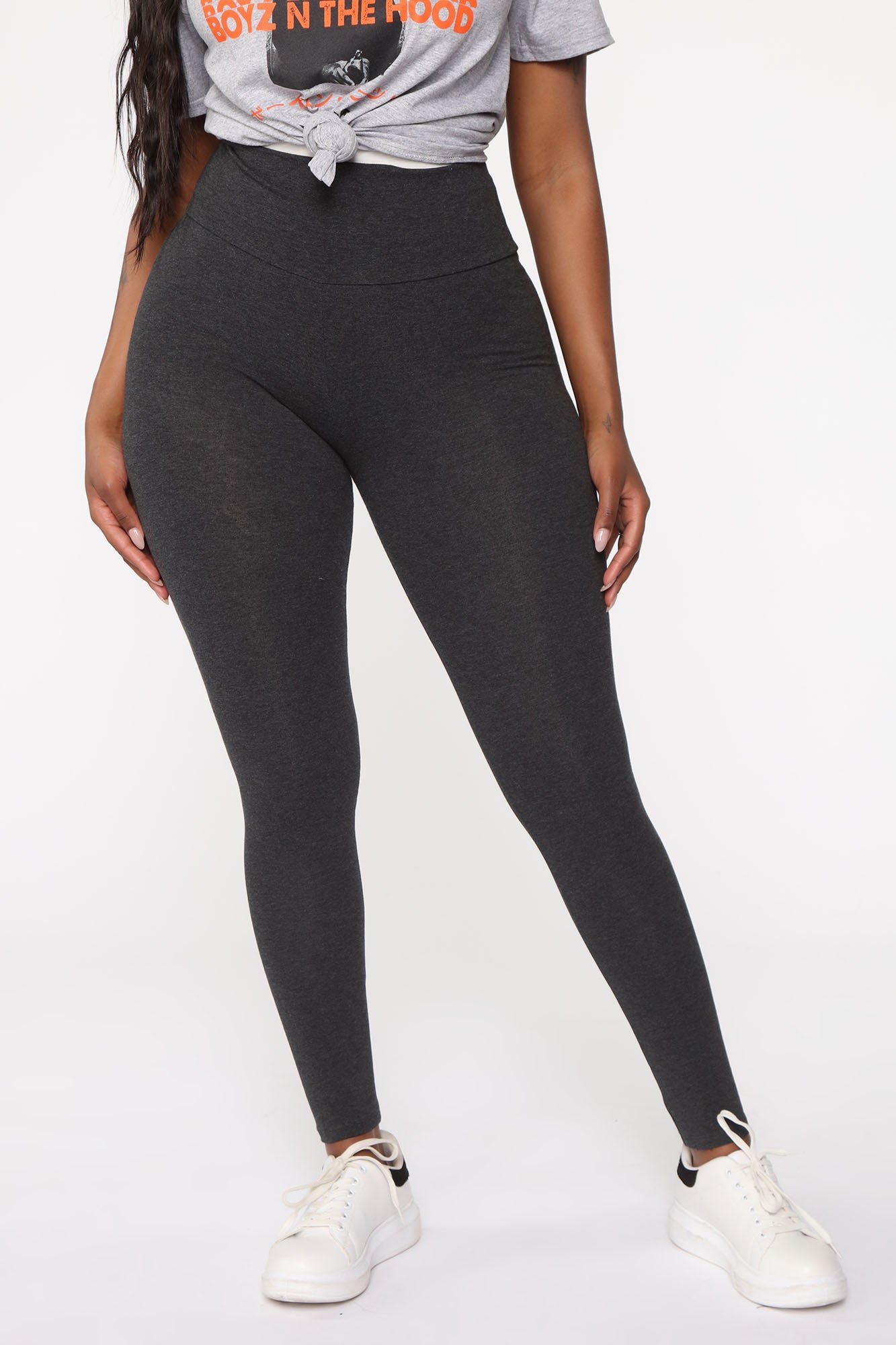 Legging coton taille haute