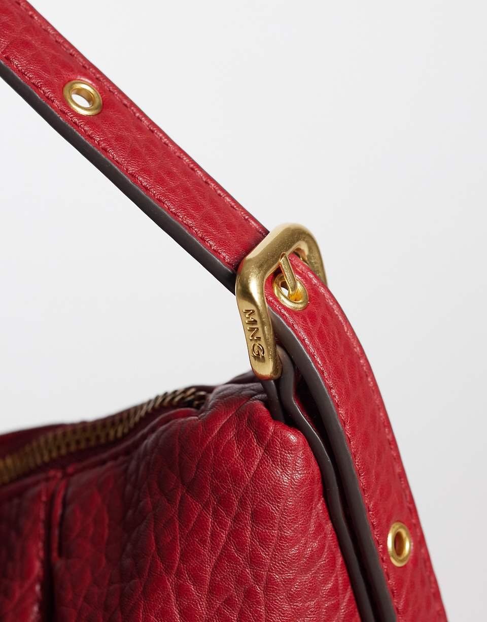 Sac porté épaule souple rouge