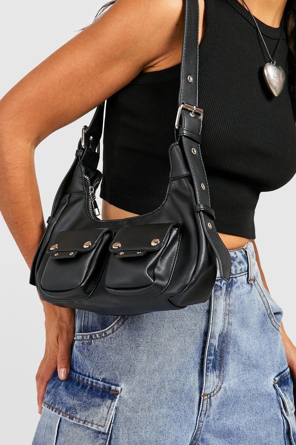 Studded shoulder bag
