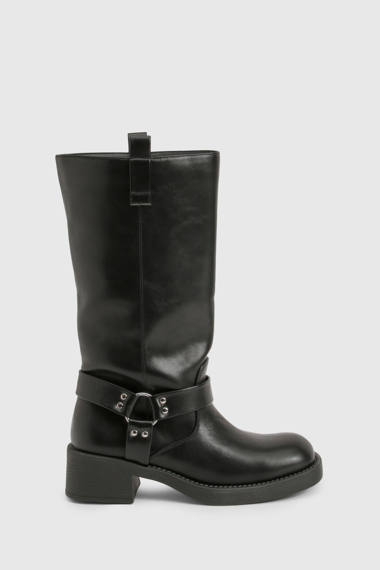D-ring biker boots