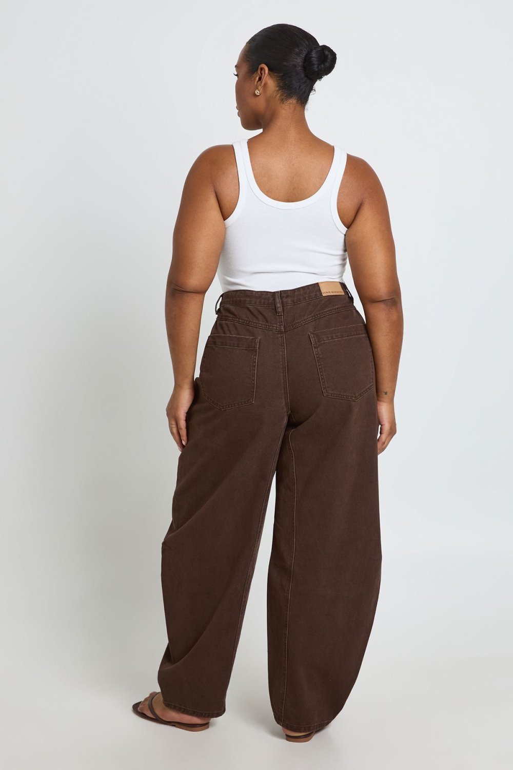 Jean barrel à coutures apparentes - Grande taille