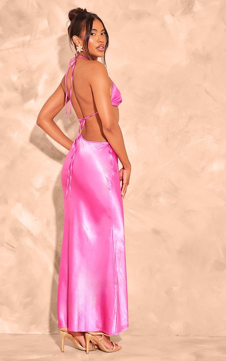 Robe twila b satin, col licou w découpes