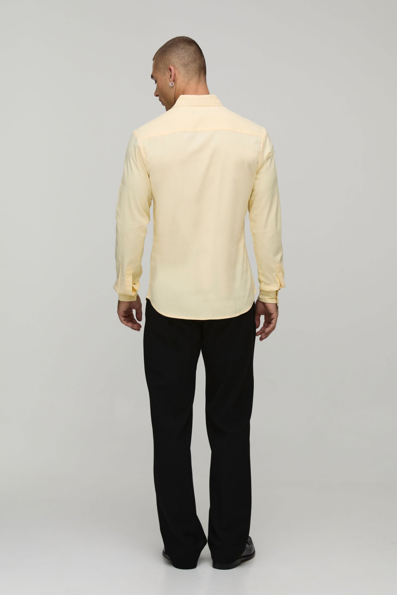 Chemise coton kmam twal coupe ajustée