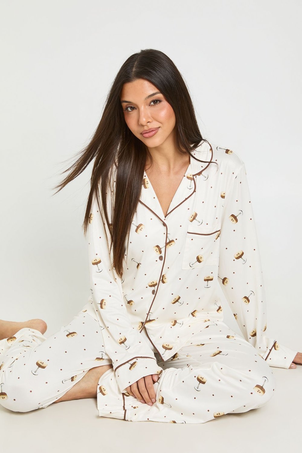 Pyjama chemise w sarwal b tsawer d machroubat