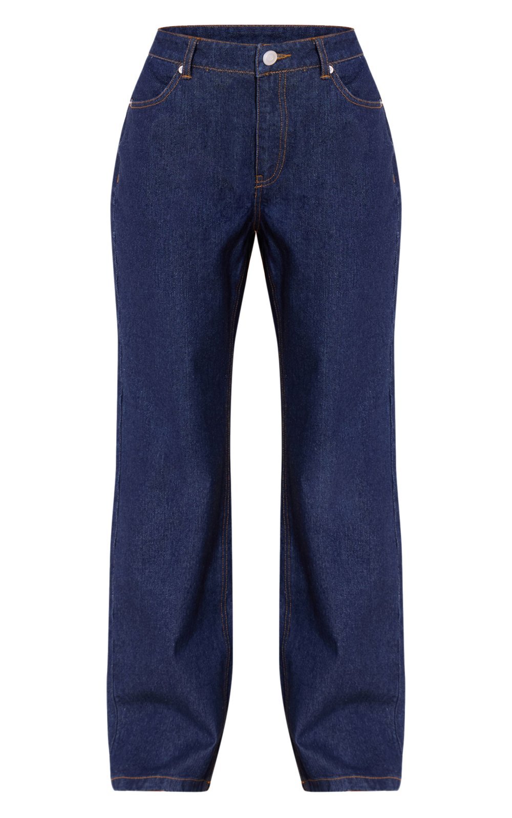 Jean large taille haute indigo - Petite