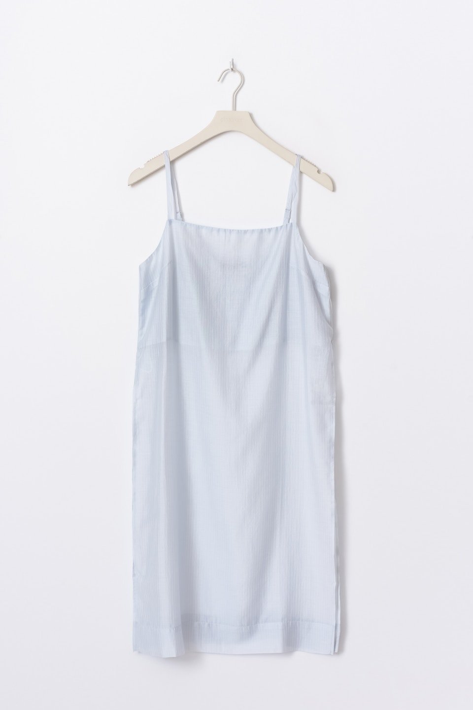 Robe midi transparente rayée