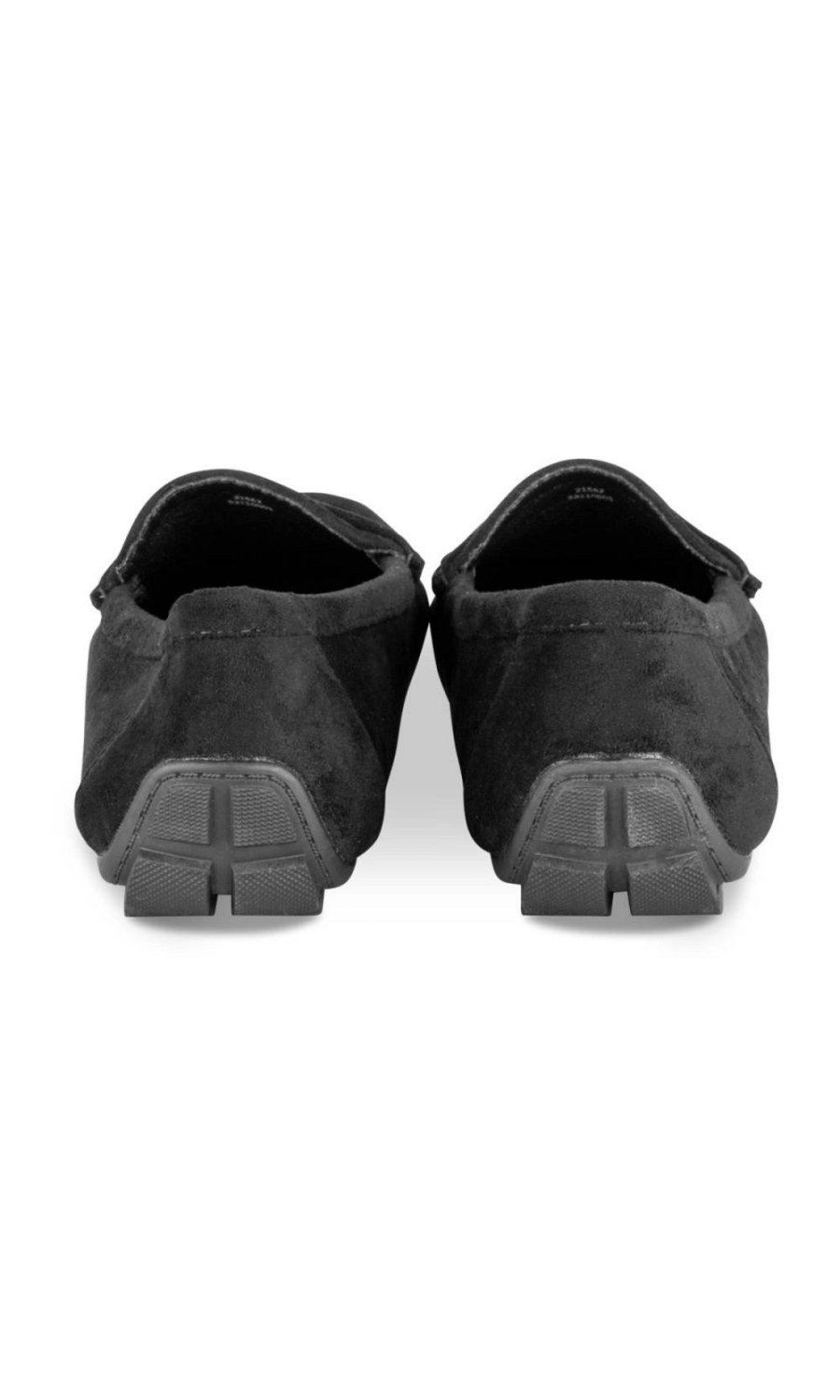 Mocassins en suédine à bride noirs